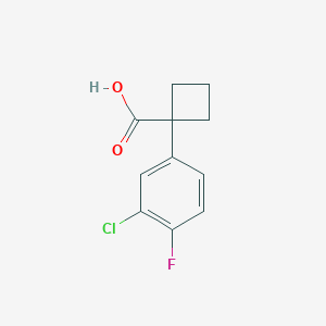 1-(3-Chloro-4-fluorophenyl)cyclobutanecarboxylic acid