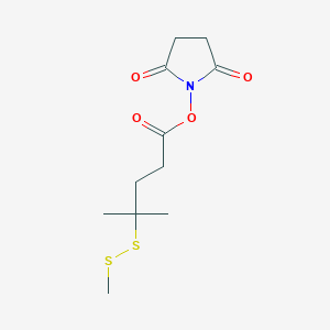 2,5-Dioxopyrrolidin-1-yl 4-methyl-4-(methyldisulfanyl)pentanoate