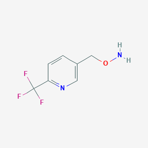 O-{[6-(trifluoromethyl)pyridin-3-yl]methyl}hydroxylamine