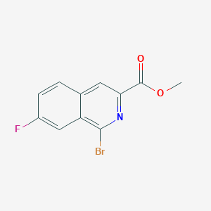 Methyl 1-bromo-7-fluoroisoquinoline-3-carboxylate