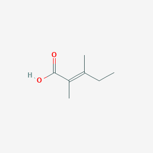 molecular formula C7H12O2 B11721029 2,3-Dimethylpent-2-enoic acid CAS No. 122630-51-7