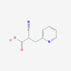 molecular formula C9H8N2O2 B11721030 2-Cyano-3-(2-pyridyl)propanoic Acid 