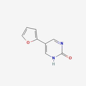 5-(Furan-2-yl)pyrimidin-2-ol