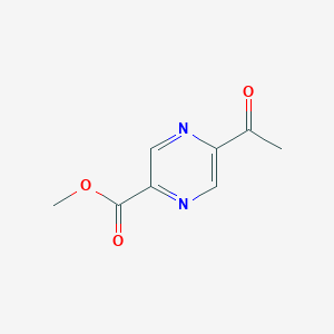 molecular formula C8H8N2O3 B11721116 Methyl 5-acetylpyrazine-2-carboxylate 