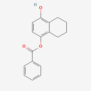 molecular formula C17H16O3 B11721128 4-Hydroxy-5,6,7,8-tetrahydronaphthalen-1-yl benzoate 