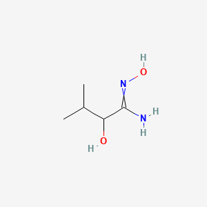 molecular formula C5H12N2O2 B11721134 N',2-dihydroxy-3-methylbutanimidamide 