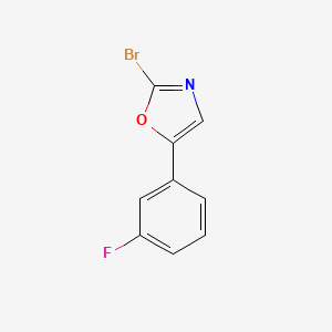 2-Bromo-5-(3-fluorophenyl)-1,3-oxazole