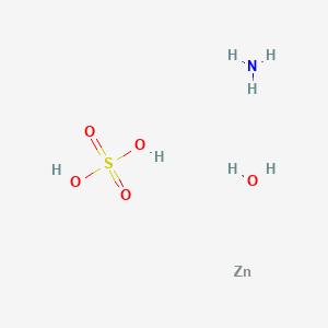 molecular formula H7NO5SZn B11721144 Sulfuric acid amine hydrate ZINC 