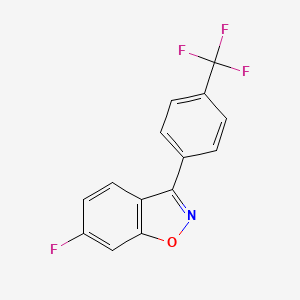 6-Fluoro-3-(4-(trifluoromethyl)phenyl)benzo[d]isoxazole