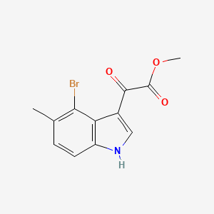 molecular formula C12H10BrNO3 B11721203 Methyl 2-(4-Bromo-5-methyl-3-indolyl)-2-oxoacetate 