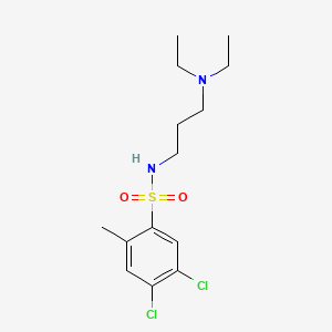 molecular formula C14H22Cl2N2O2S B1172121 4,5-dichloro-N-[3-(diethylamino)propyl]-2-methylbenzenesulfonamide 