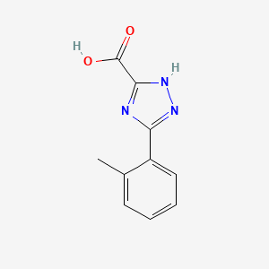 molecular formula C10H9N3O2 B11721249 5-(o-Tolyl)-1H-1,2,4-triazole-3-carboxylic acid 