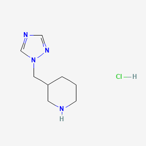 3-[(1H-1,2,4-triazol-1-yl)methyl]piperidine hydrochloride