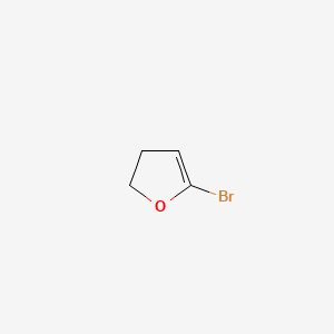 molecular formula C4H5BrO B11721263 5-Bromo-2,3-dihydrofuran 