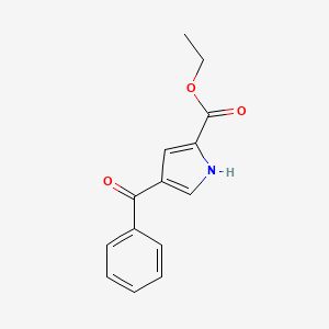 molecular formula C14H13NO3 B11721279 ethyl 4-benzoyl-1H-pyrrole-2-carboxylate 