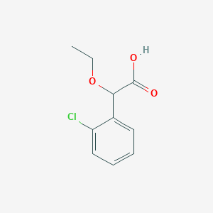 molecular formula C10H11ClO3 B11721285 2-(2-Chlorophenyl)-2-ethoxyacetic Acid 