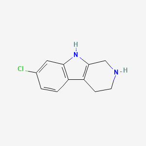 molecular formula C11H11ClN2 B11721300 7-Chloro-2,3,4,9-tetrahydro-1H-pyrido[3,4-b]indole 