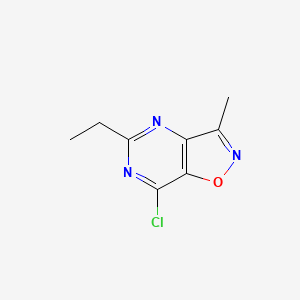 7-Chloro-5-ethyl-3-methyl-isoxazolo[4,5-d]pyrimidine