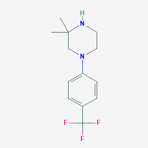 3,3-Dimethyl-1-[4-(trifluoromethyl)phenyl]piperazine