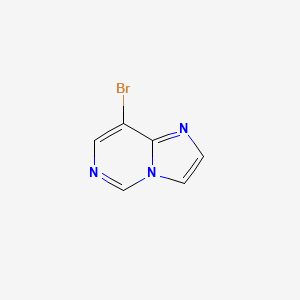 molecular formula C6H4BrN3 B11721376 8-Bromoimidazo[1,2-c]pyrimidine 