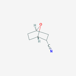 molecular formula C7H9NO B11721377 (1S,4R)-7-oxabicyclo[2.2.1]heptane-2-carbonitrile 