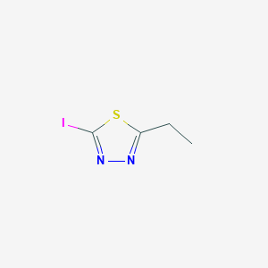 molecular formula C4H5IN2S B11721380 2-Ethyl-5-iodo-1,3,4-thiadiazole 