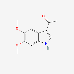 molecular formula C12H13NO3 B11721395 1-(5,6-dimethoxy-1H-indol-3-yl)ethan-1-one 