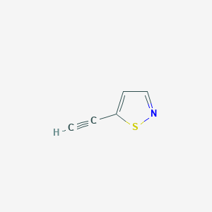 molecular formula C5H3NS B11721398 5-Ethynyl-1,2-thiazole 