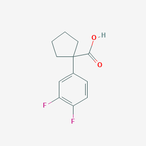 1-(3,4-Difluorophenyl)cyclopentane-1-carboxylic acid