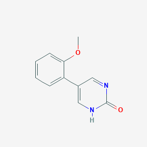 molecular formula C11H10N2O2 B11721415 5-(2-Methoxyphenyl)pyrimidin-2-ol CAS No. 1111113-65-5