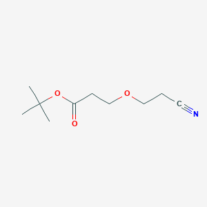 molecular formula C10H17NO3 B11721448 tert-Butyl 3-(2-cyanoethoxy)propanoate 