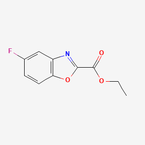 molecular formula C10H8FNO3 B11721462 Ethyl 5-fluoro-1,3-benzoxazole-2-carboxylate 