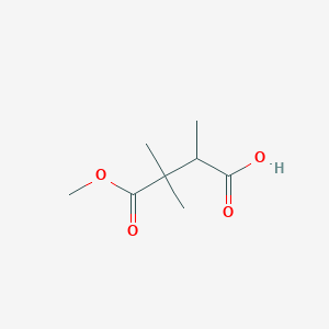 4-Methoxy-2,3,3-trimethyl-4-oxobutanoic acid