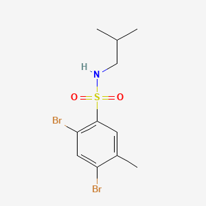 2,4-dibromo-N-isobutyl-5-methylbenzenesulfonamide