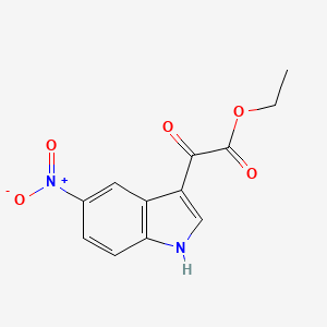 molecular formula C12H10N2O5 B11721495 Ethyl 2-(5-Nitro-3-indolyl)-2-oxoacetate 