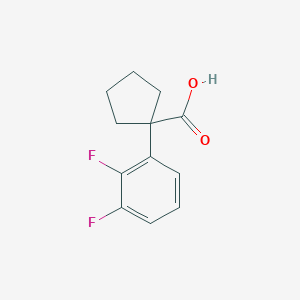 molecular formula C12H12F2O2 B11721503 1-(2,3-Difluorophenyl)cyclopentanecarboxylic acid 