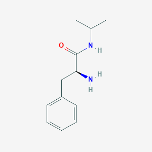 molecular formula C12H18N2O B11721508 (2S)-2-amino-3-phenyl-N-(propan-2-yl)propanamide 