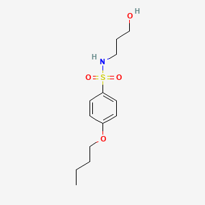 4-butoxy-N-(3-hydroxypropyl)benzenesulfonamide