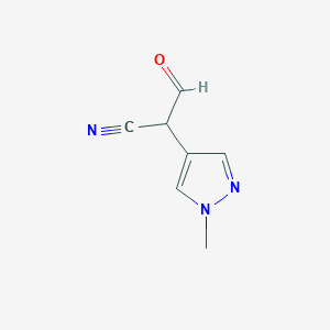 2-(1-Methyl-1H-pyrazol-4-YL)-3-oxopropanenitrile