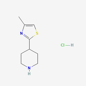 4-Methyl-2-(piperidin-4-YL)thiazole hcl