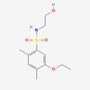 molecular formula C12H19NO4S B1172157 5-ethoxy-N-(2-hydroxyethyl)-2,4-dimethylbenzenesulfonamide 