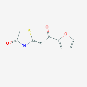 2-[2-(furan-2-yl)-2-oxoethylidene]-3-methyl-1,3-thiazolidin-4-one