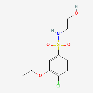 molecular formula C10H14ClNO4S B1172158 4-chloro-3-ethoxy-N-(2-hydroxyethyl)benzenesulfonamide 