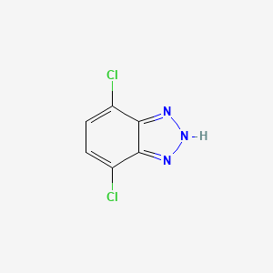 molecular formula C6H3Cl2N3 B11721615 4,7-dichloro-1H-benzo[d][1,2,3]triazole 