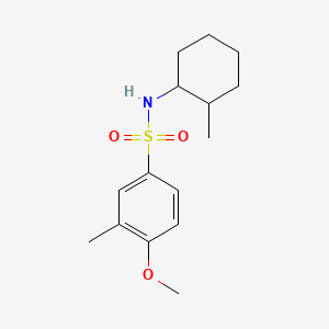 molecular formula C15H23NO3S B1172163 4-methoxy-3-methyl-N-(2-methylcyclohexyl)benzenesulfonamide 