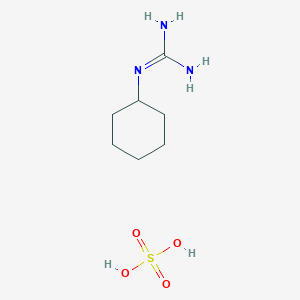 molecular formula C7H17N3O4S B11721630 N''-cyclohexylguanidine; sulfuric acid CAS No. 14948-93-7