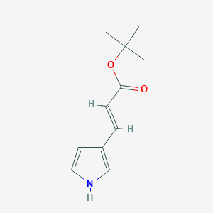 molecular formula C11H15NO2 B11721635 (E)-tert-butyl 3-(1H-pyrrol-3-yl)acrylate 