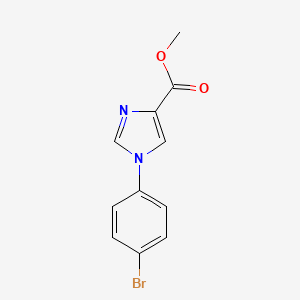 molecular formula C11H9BrN2O2 B11721644 methyl 1-(4-bromophenyl)-1H-imidazole-4-carboxylate 