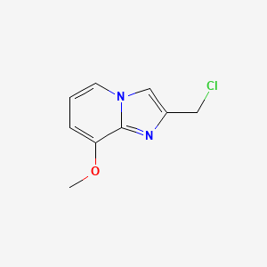 molecular formula C9H9ClN2O B11721688 2-(Chloromethyl)-8-methoxyimidazo[1,2-a]pyridine 