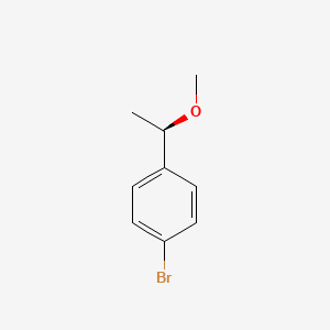 molecular formula C9H11BrO B11721715 1-bromo-4-[(1R)-1-methoxyethyl]benzene 